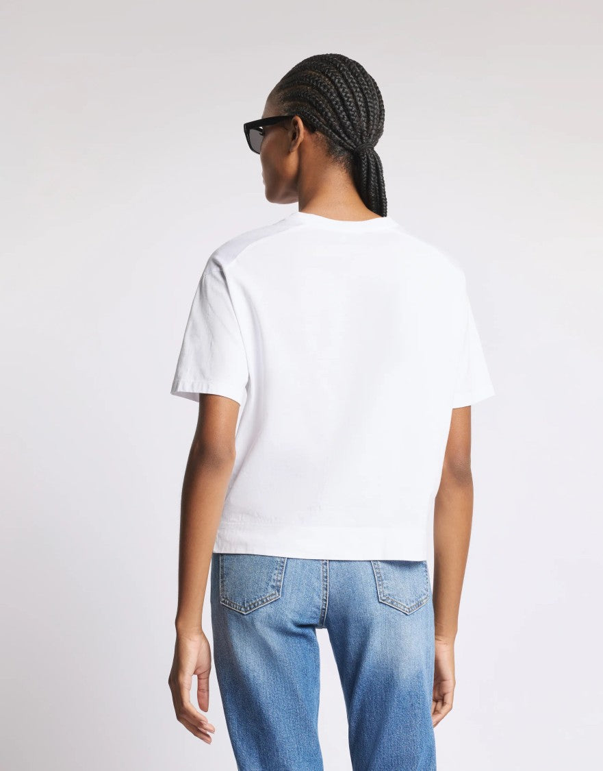 Fay Minimalist Short-Sleeve T-Shirt With Subtle Side Slits