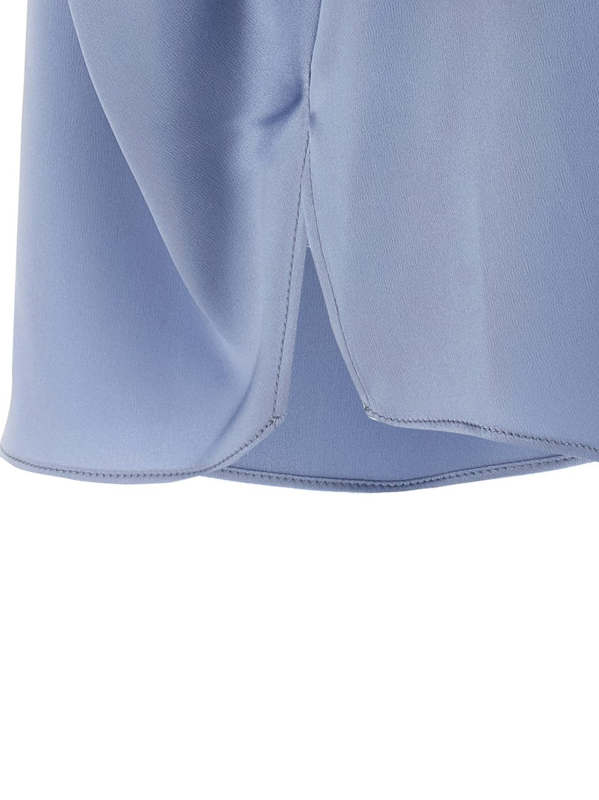 Brunello Cucinelli Silk Satin Shirt With Jewel Detail