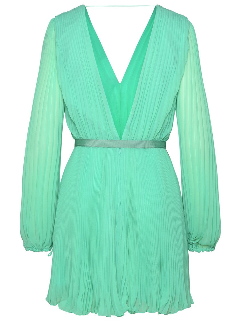 Max Mara Visita' Green Polyester Dress