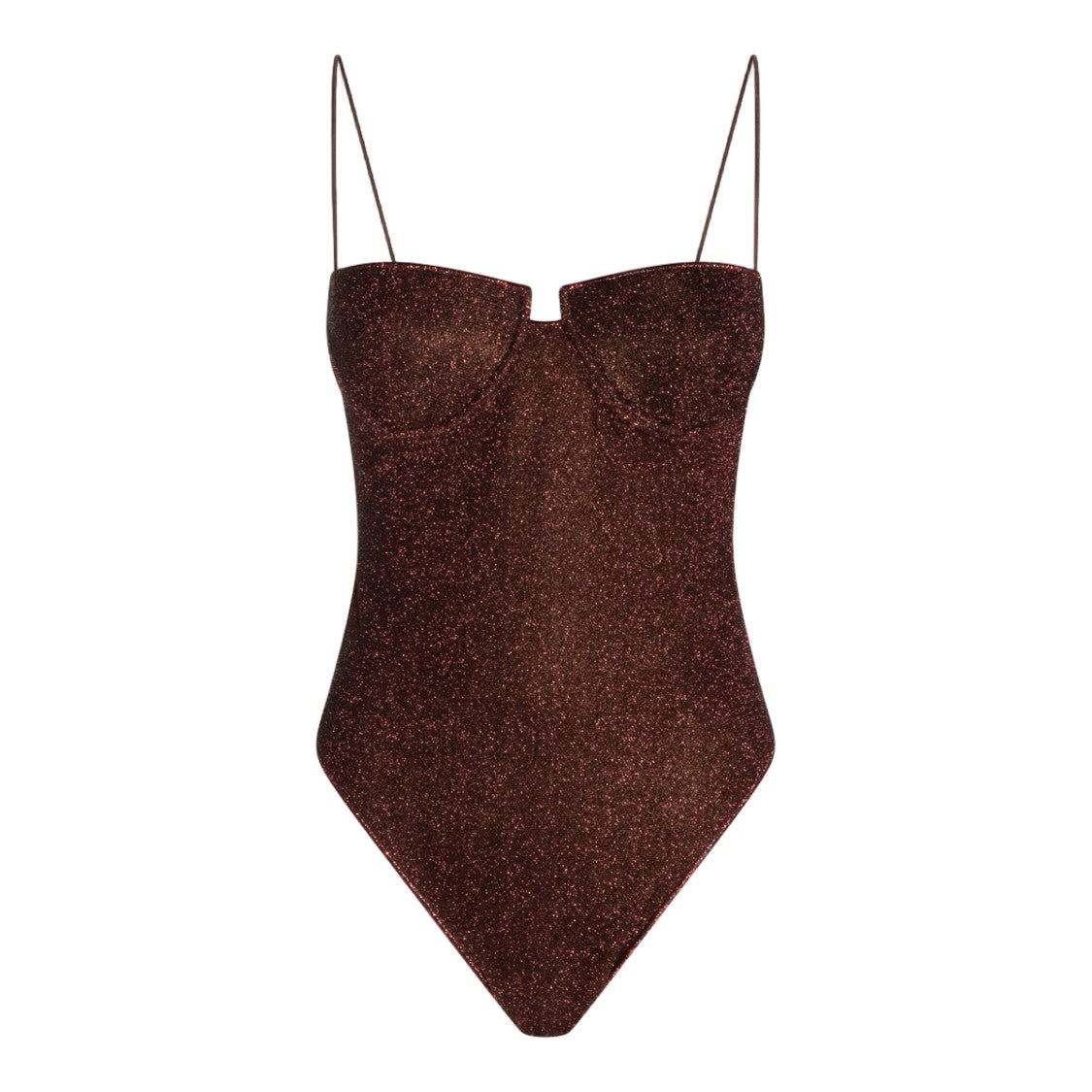 Oséree Refined Brown Swimsuit With Classic Silhouette