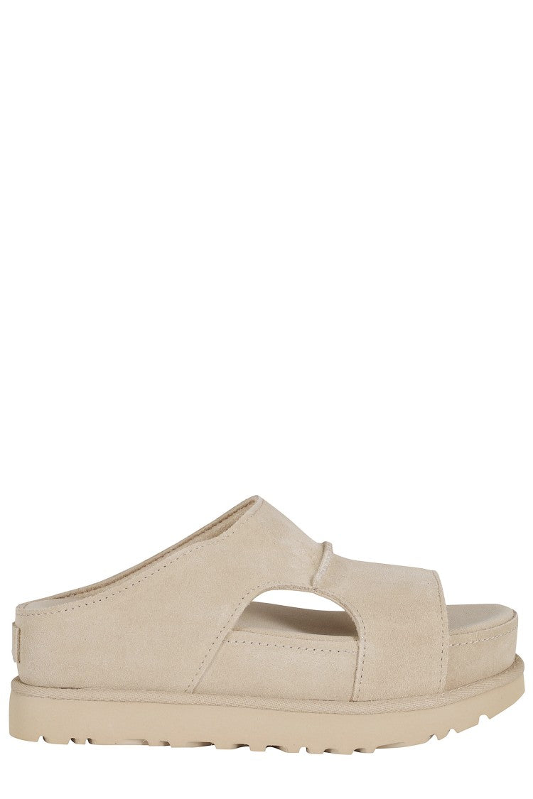 Ugg Sand W Goldenstar Hi Cutout Slide Suede Mules