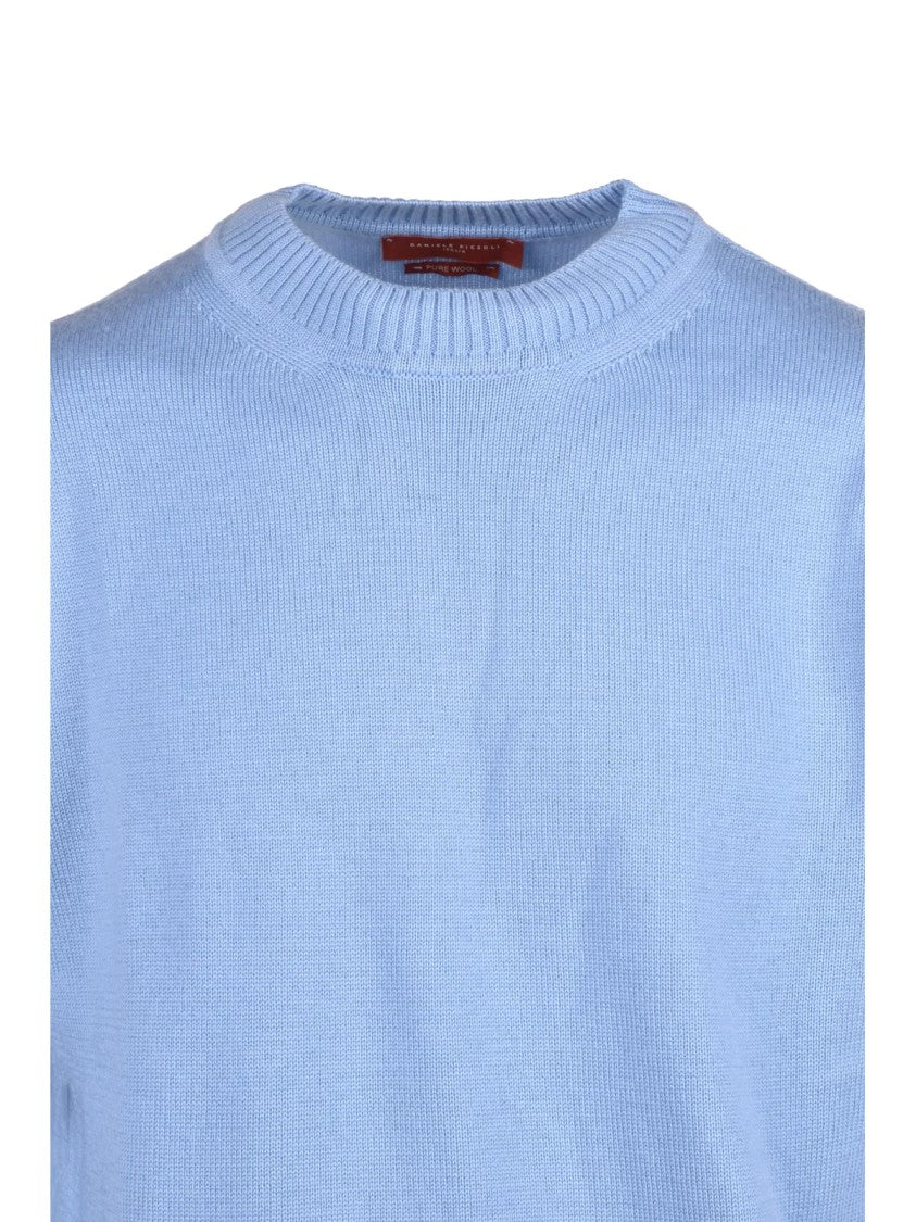 Daniele Fiesoli Crewneck Pullover In Extrafine Virgin Merino Wool