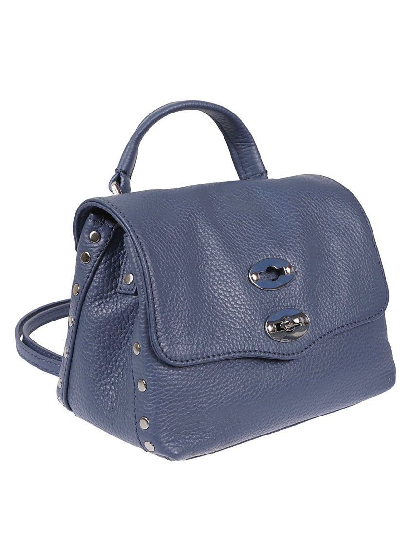 Zanellato Textured Leather Structured Handbag With Carrying Options