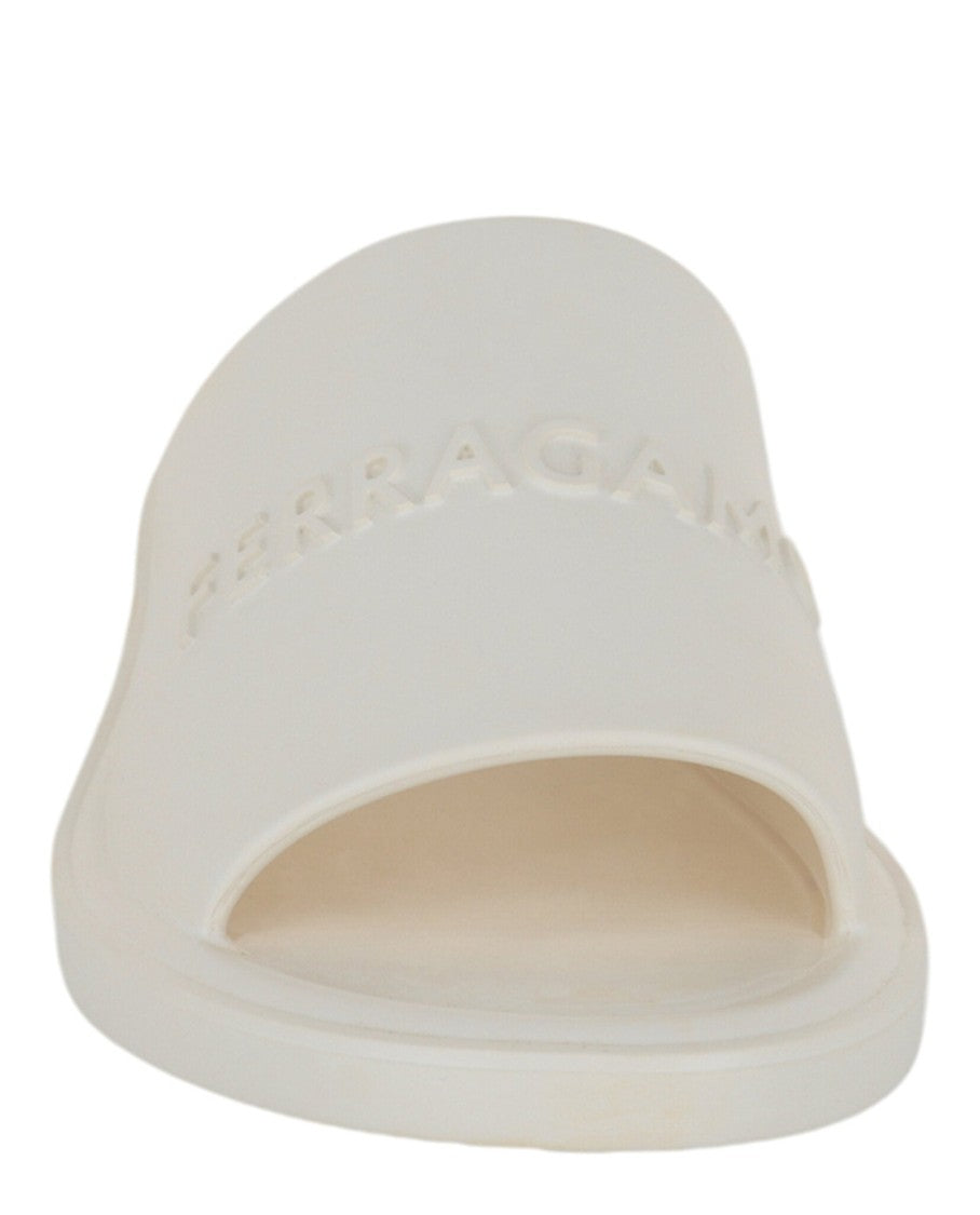 Ferragamo Giuneva Logo Embossed Slides