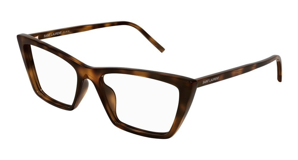 Saint Laurent Havana Sl 737 Square Eyeglasses