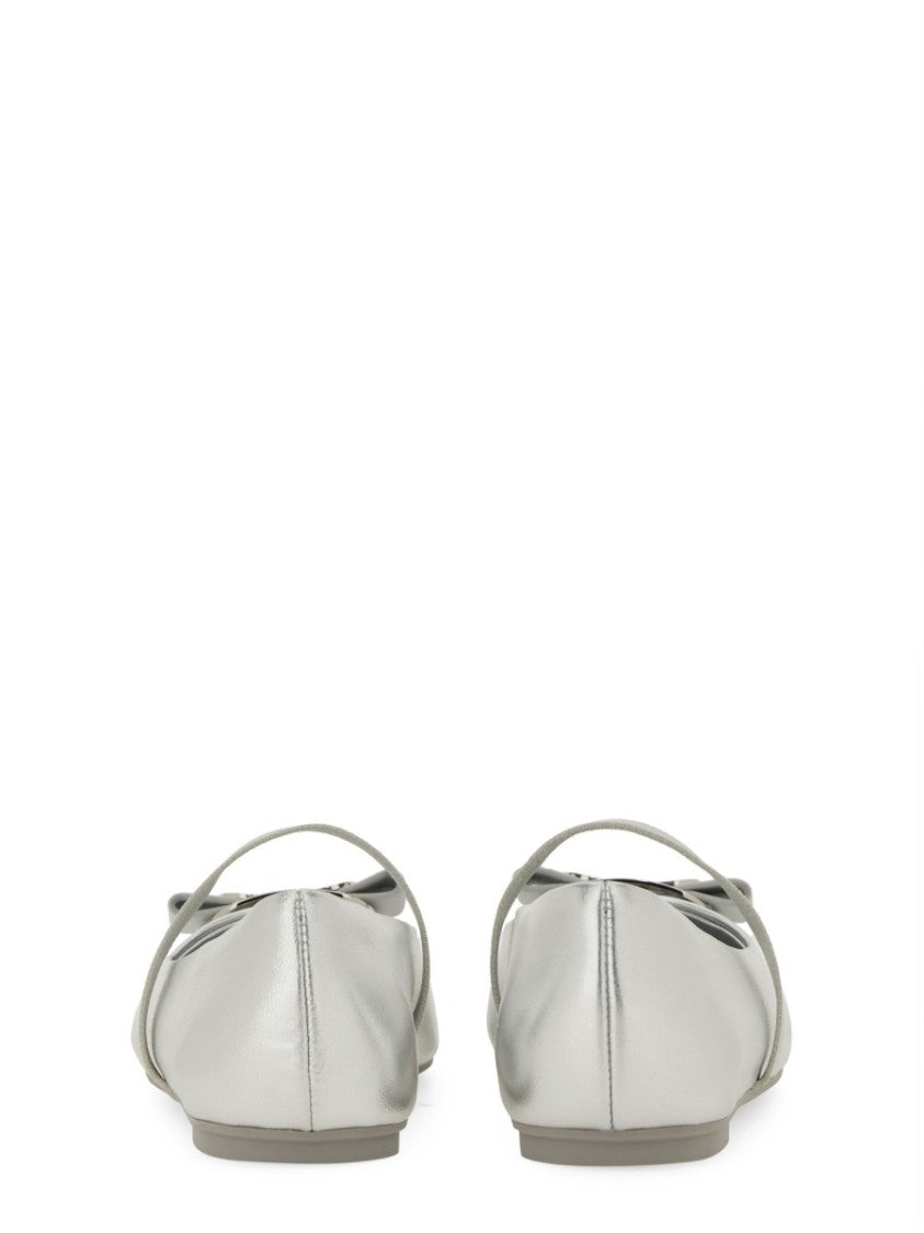 Ferragamo New Vara Lamb Leather Flats