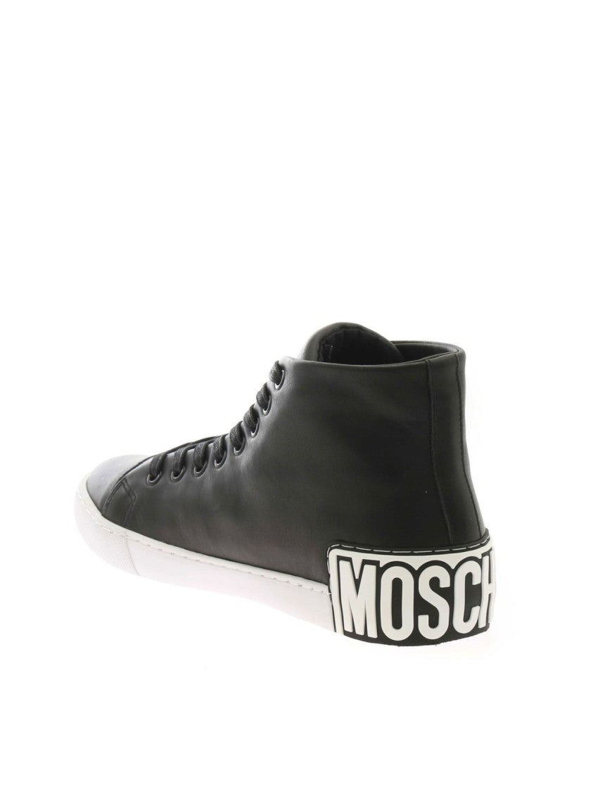 Moschino Vulc 25 Logo Mid-Top Sneakers