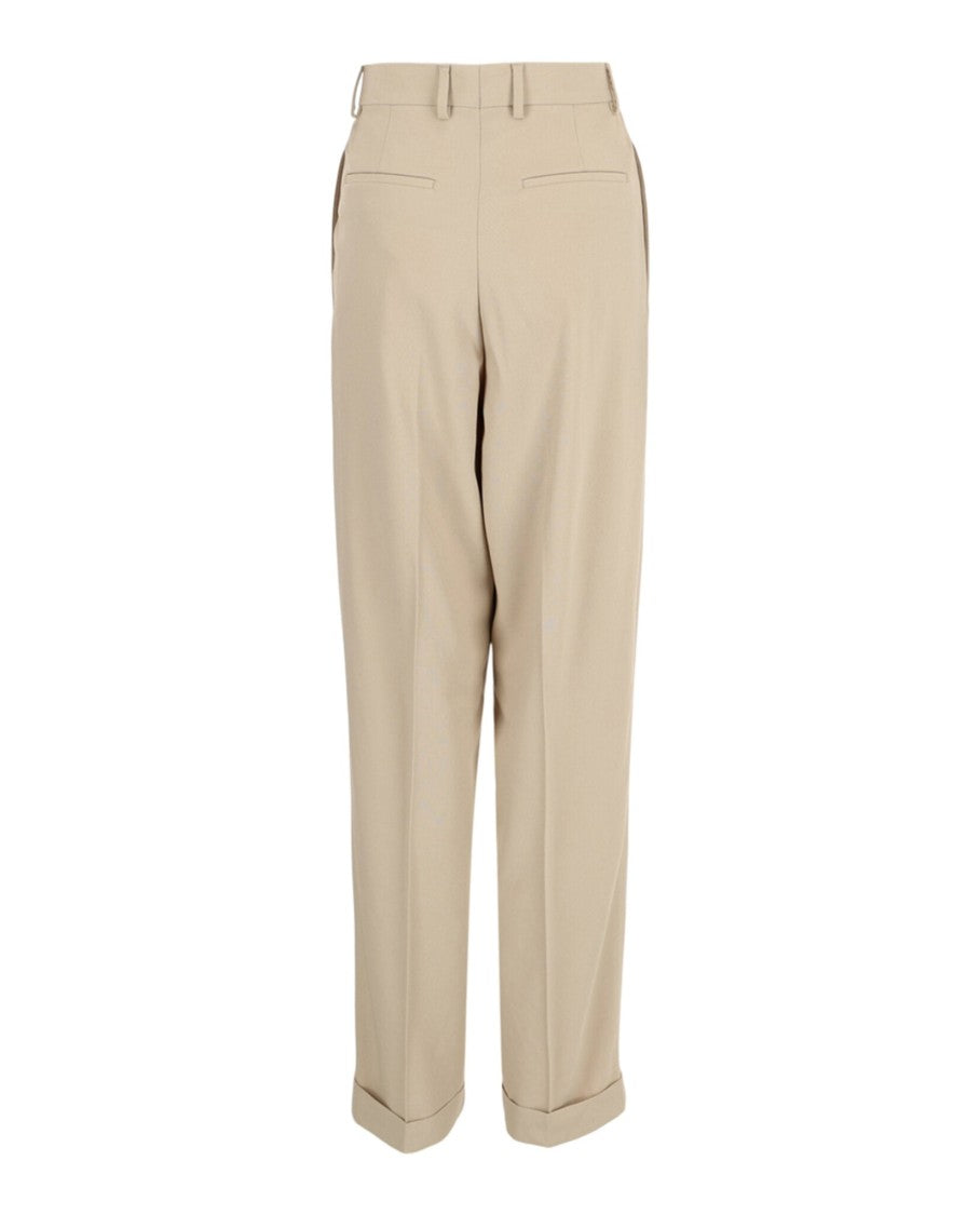 Ferragamo Wide-Leg Wool Trousers