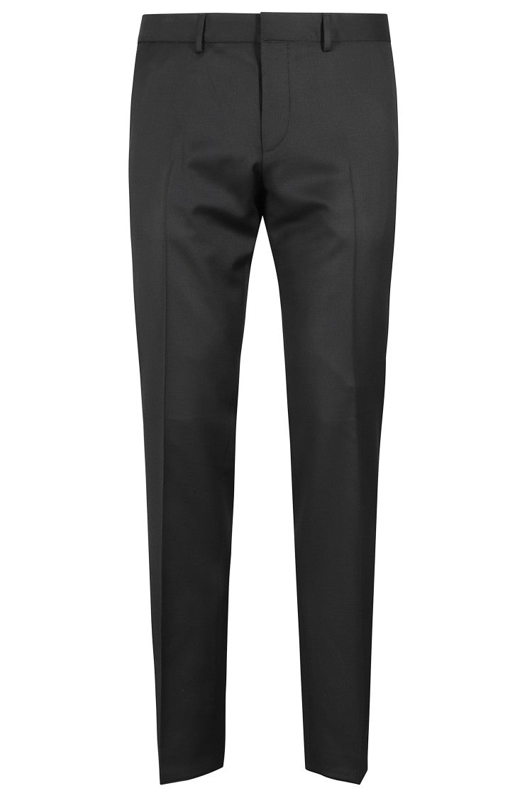 Boss Slim-Fit Wool Serge Trousers With Tailored Design