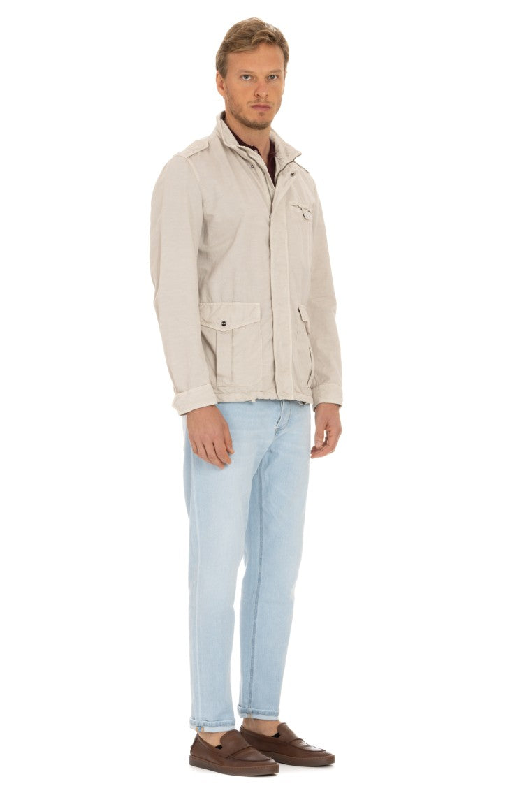 Herno Unlined Cotton-Linen Field Jacket