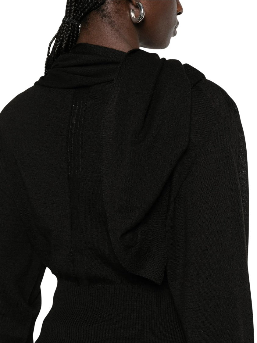 Rick Owens Scarf Cropped Asymmetrical Top