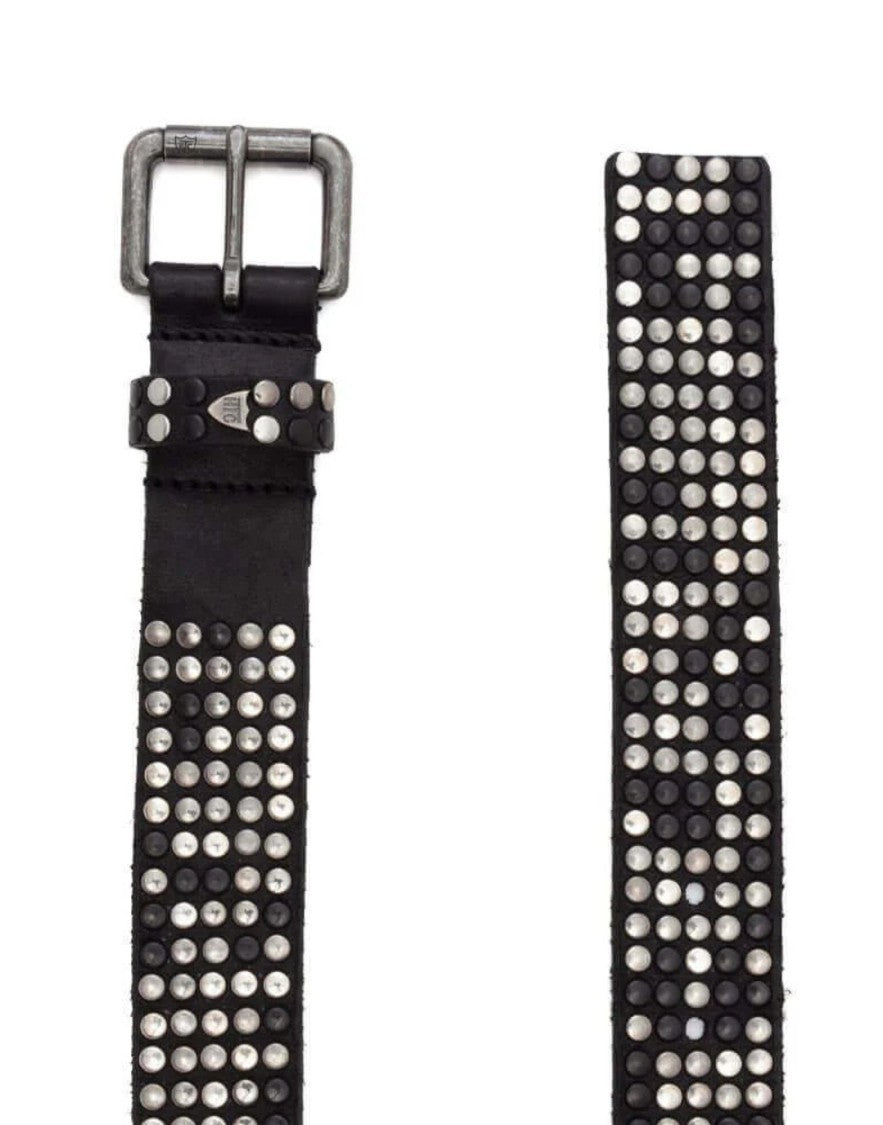 Htc 5.000 Studs Belt Black Leather Studded Belt