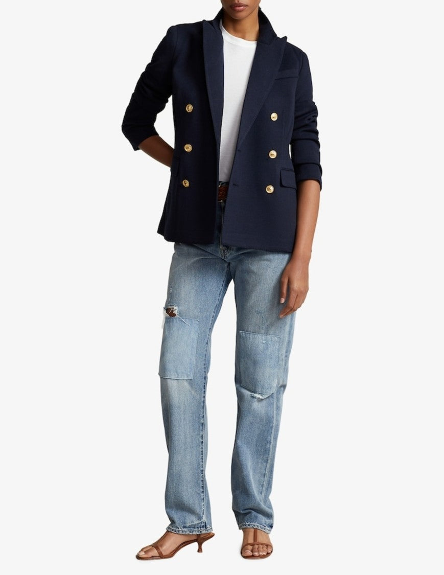 Polo Ralph Lauren Structured Double-Breasted Blazer With Equestrian Details