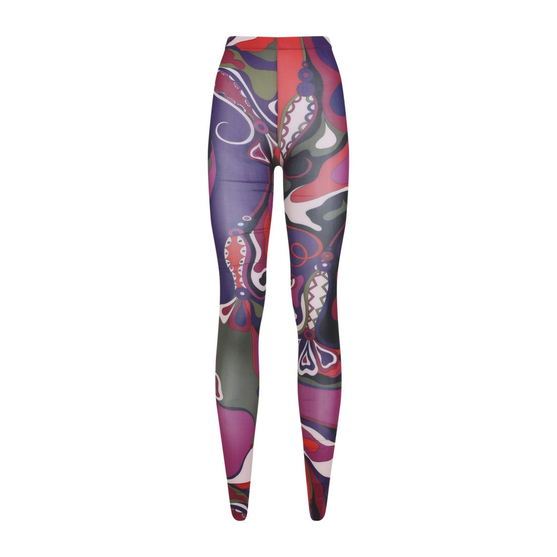 Pucci High-Waisted Slim Fit Leggings With Abstract Pattern