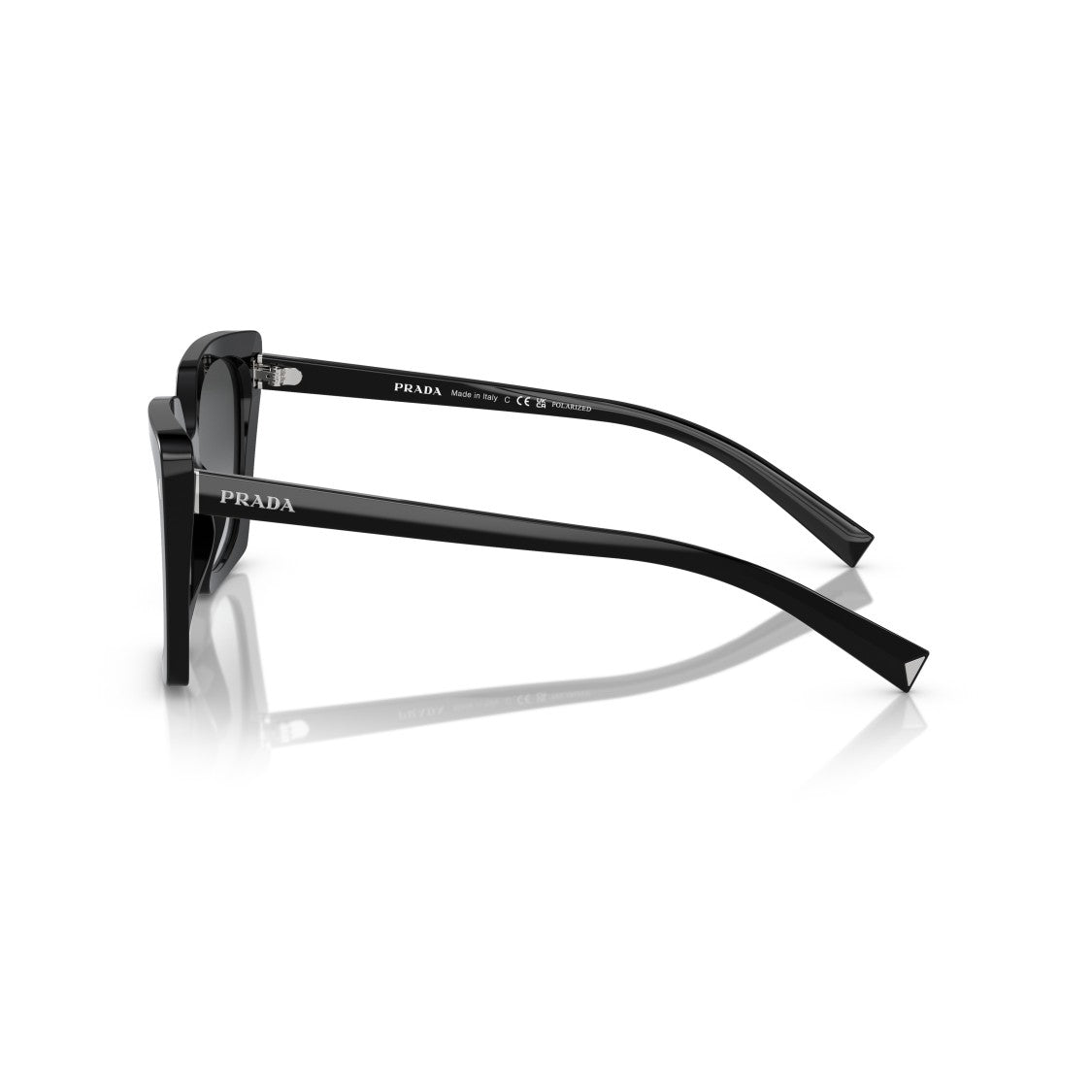 Prada 0Pr 23Zs Oversized Black Acetate Sunglasses