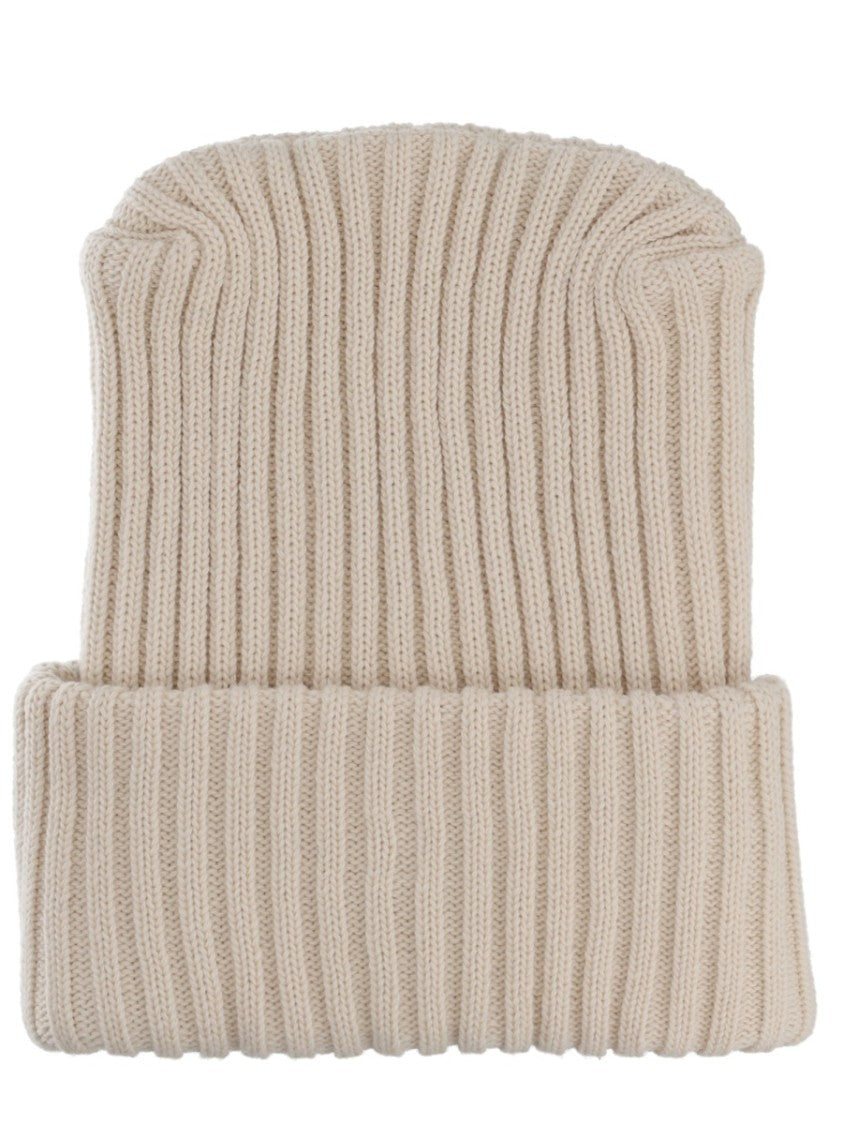 Moncler Genius Ribbed Virgin Wool Cap With Folded Cuff