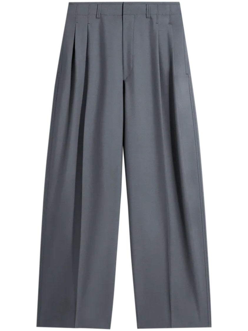 Lemaire Pleated Tailored Trousers With Wide Leg Cut