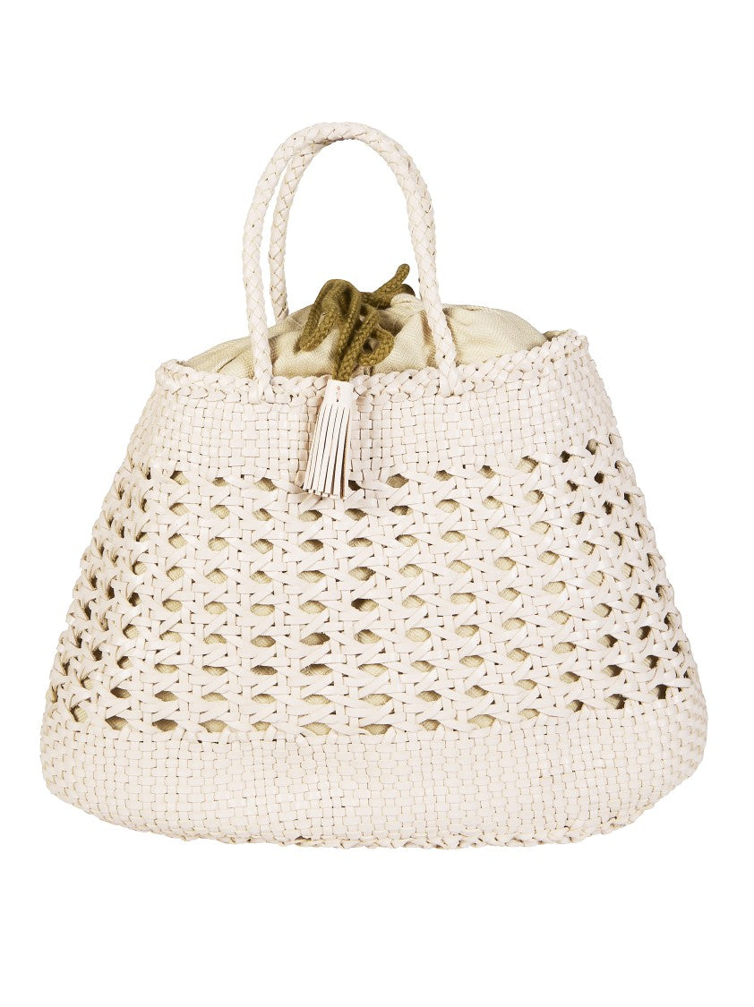 Dragon Diffusion Santa Cano Open Lattice Basket Bag