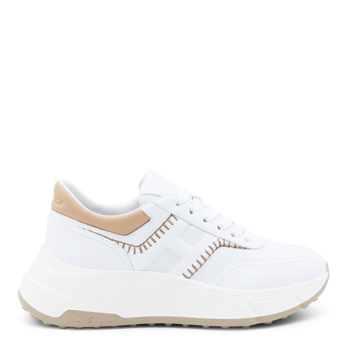 Hogan Low-Top White Sneakers With Streamlined Design