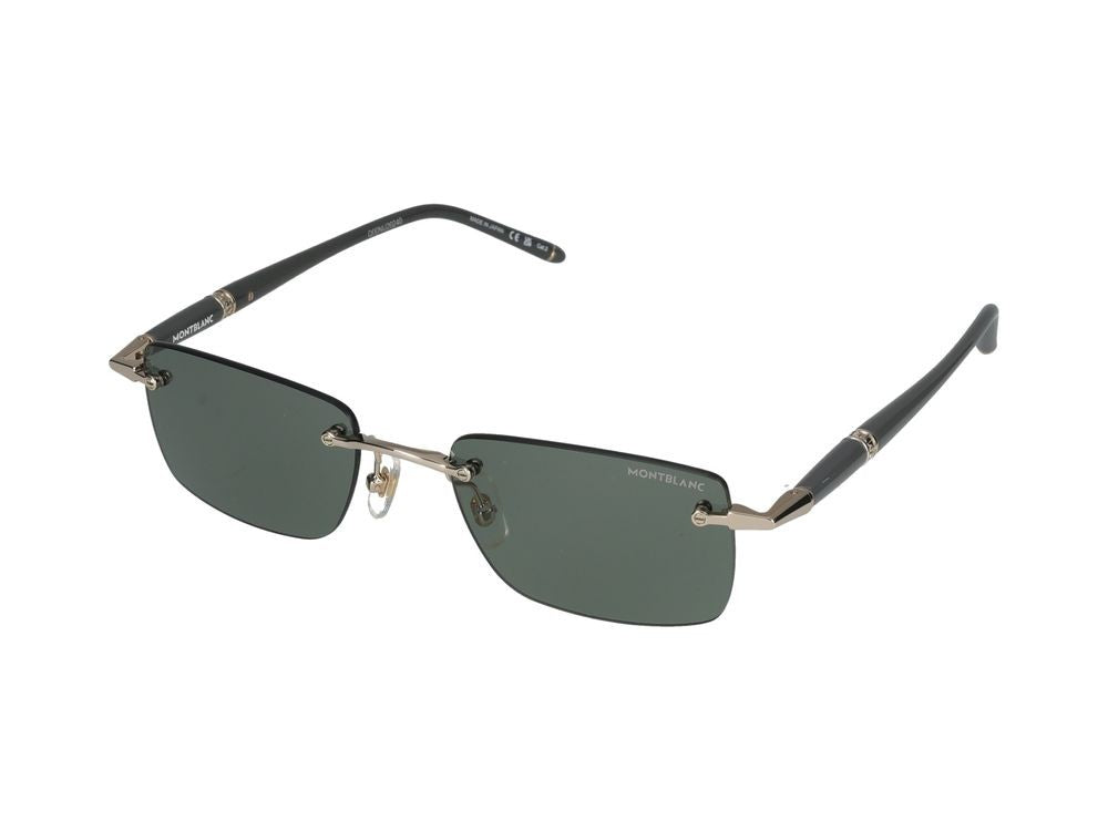 Montblanc Sunglasses Montblanc Mb0344s 005 Gold Grey Green 54/20/150