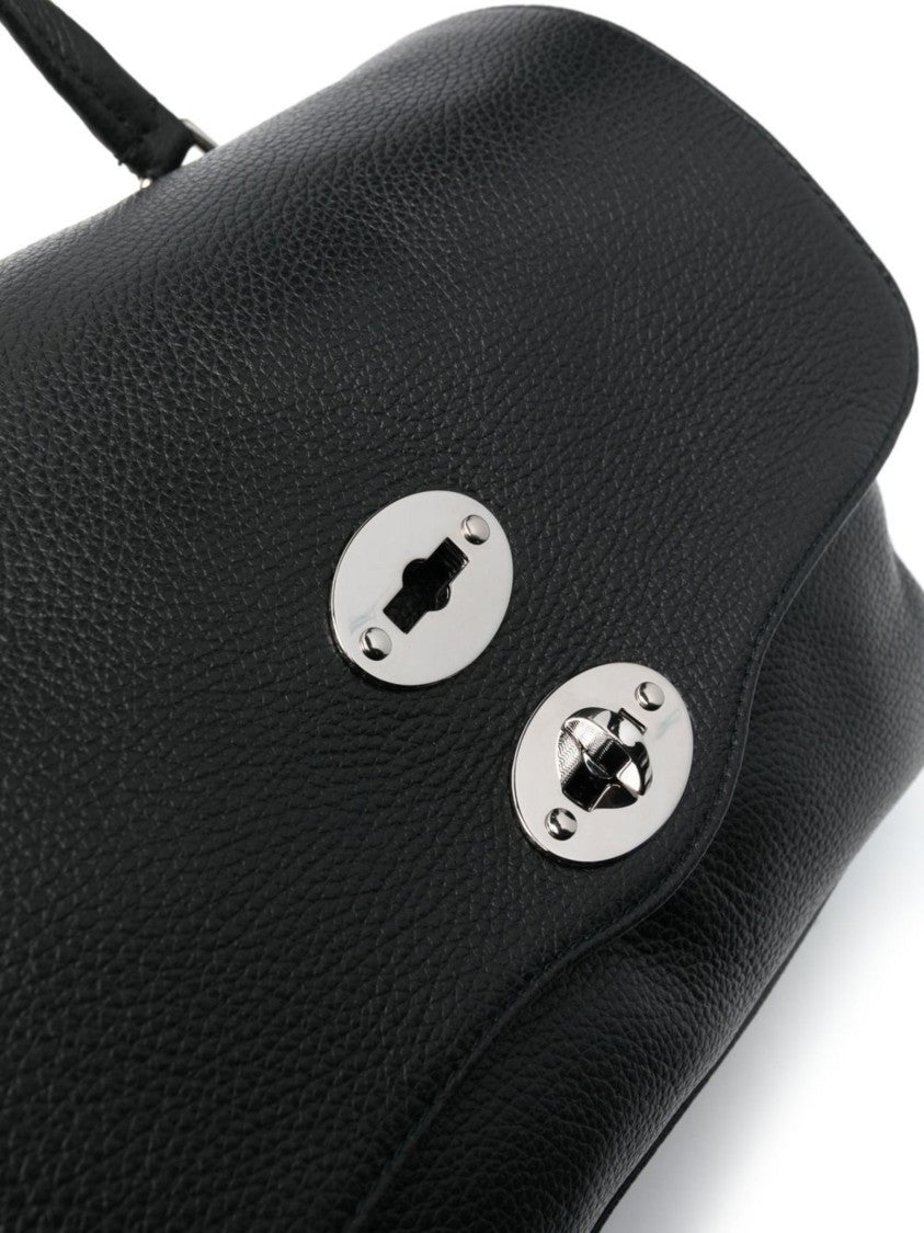 Zanellato Black Structured Leather Handbag
