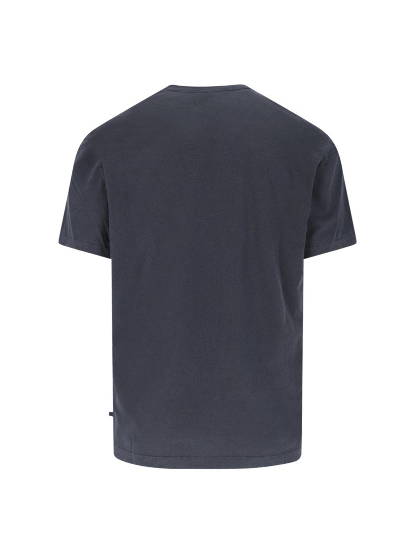 James Perse Blue Short-Sleeve Cotton T-Shirt