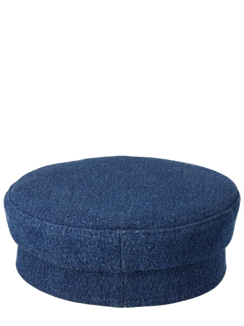 Ruslan Baginskiy Neutrals Baker Boy Denim Crown Hat