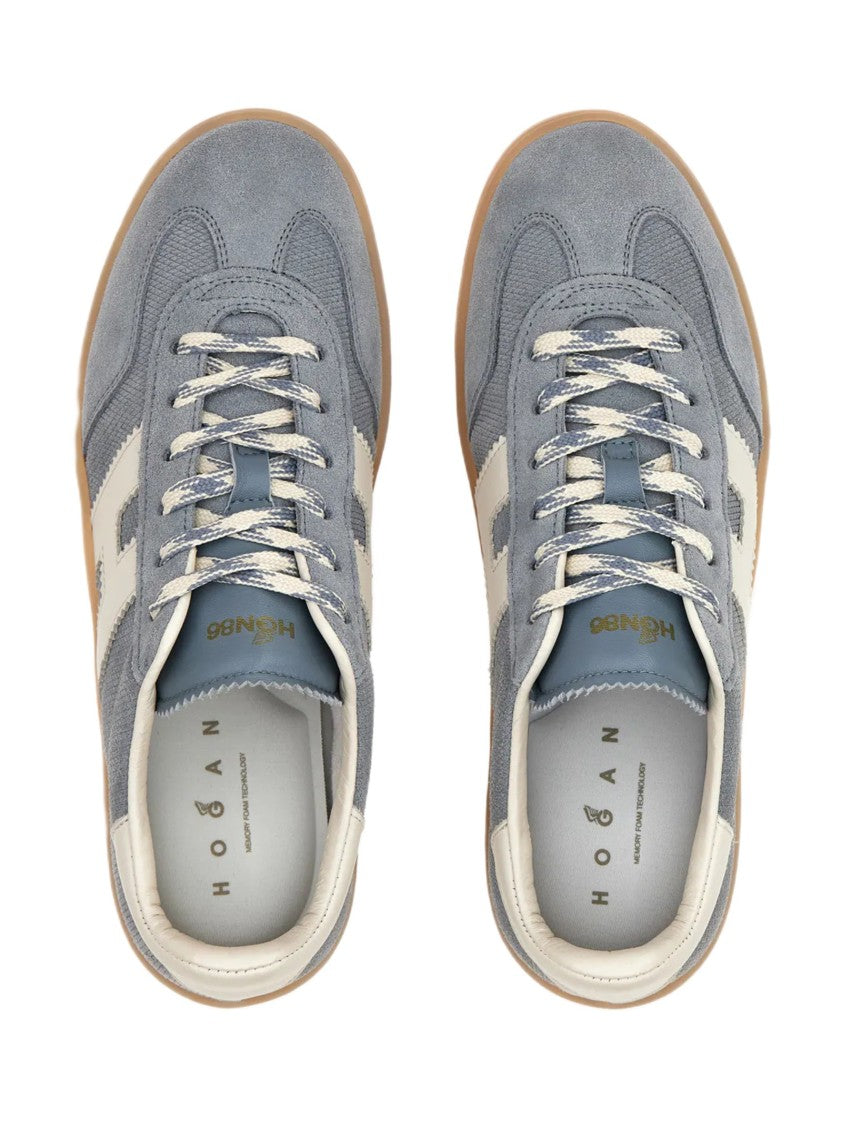 Hogan Light Blue Sneakers With Retro And Contemporary Elements