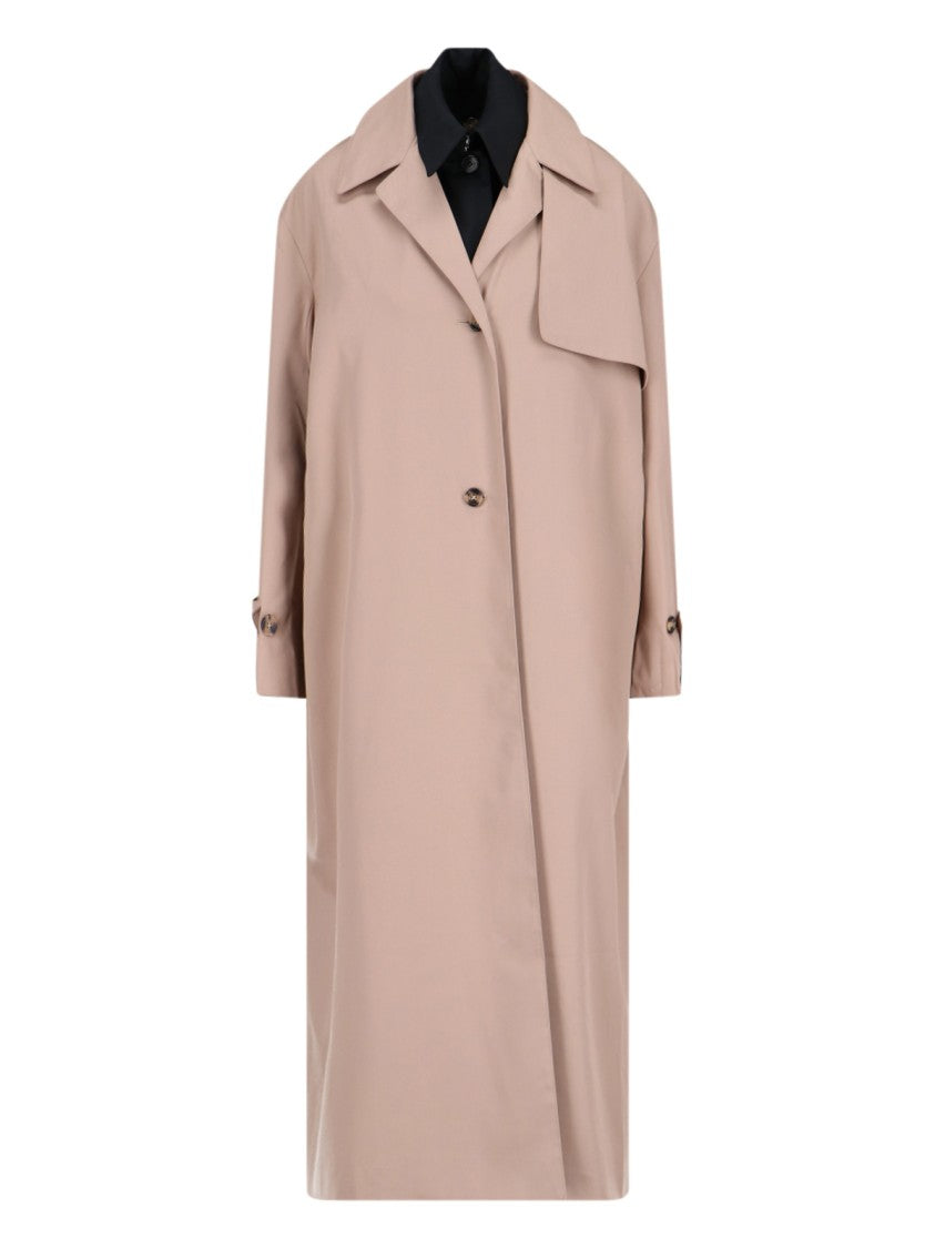 Rokh Beige Double Layer Trench Coat