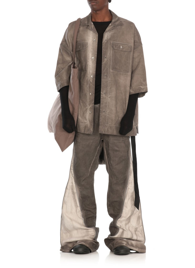 Drkshdw By Rick Owens Grey Tommy Cotton Shirt