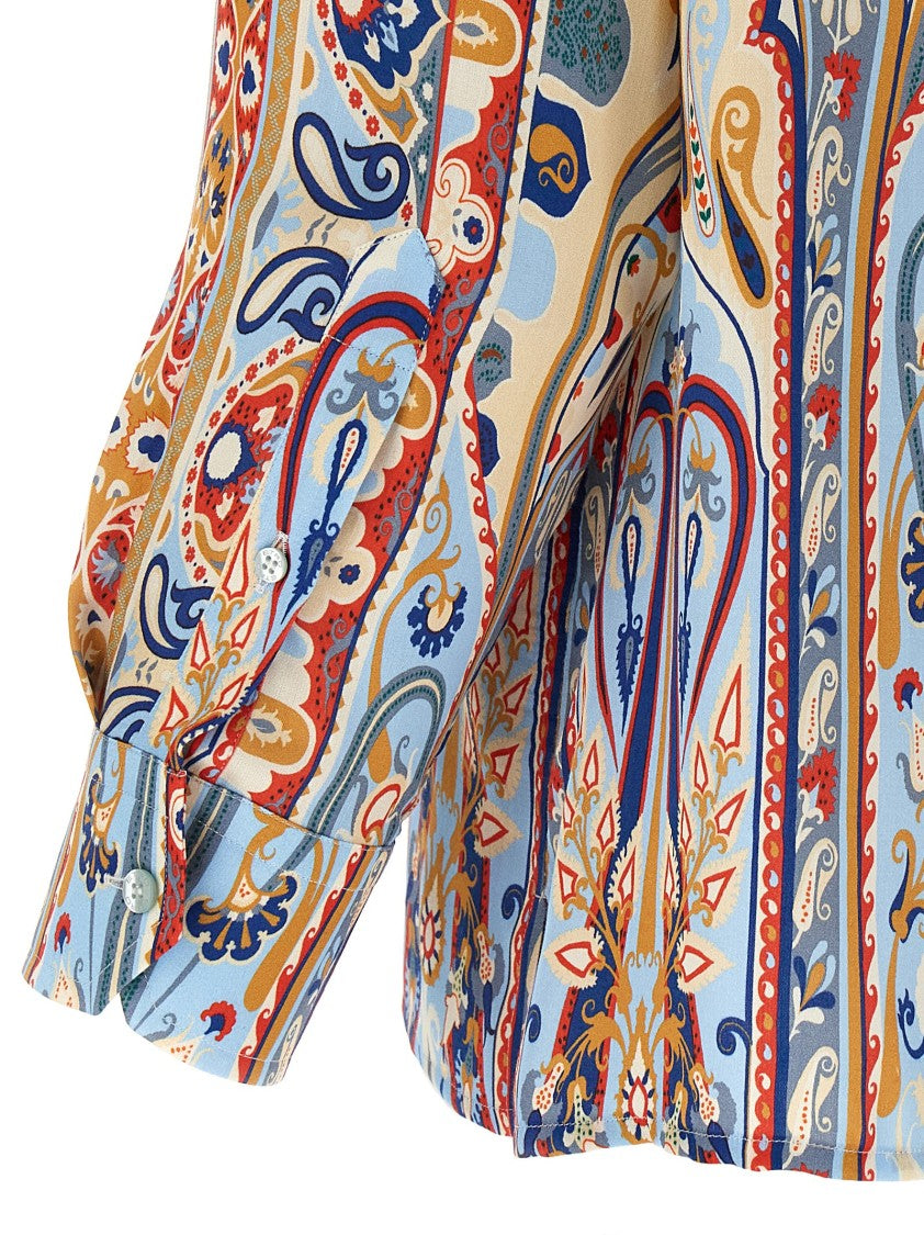 Etro Intricate Paisley Print Viscose Shirt