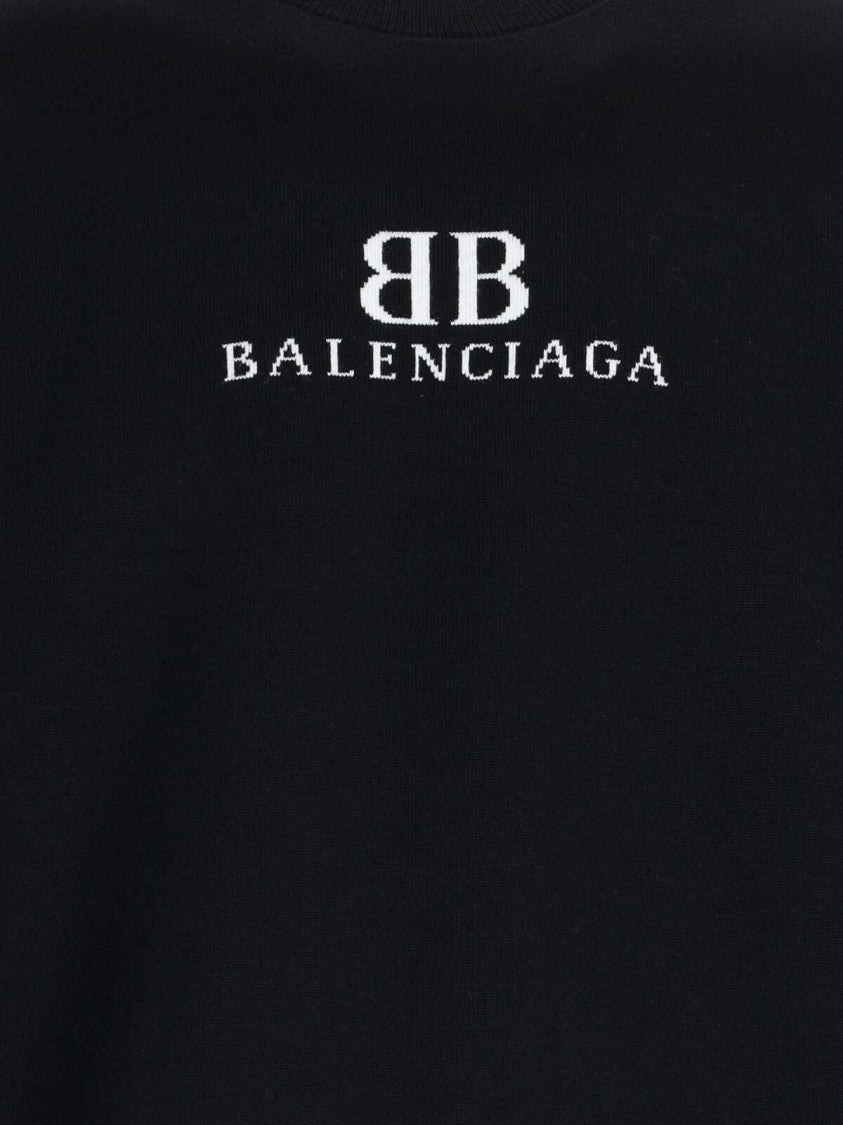 Balenciaga Logo Sweater – Black