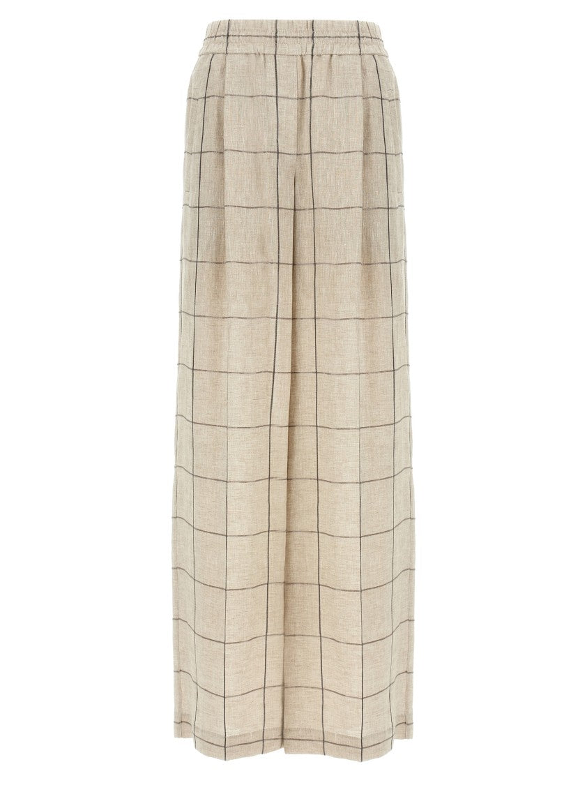 Brunello Cucinelli Check Dazzling Pants