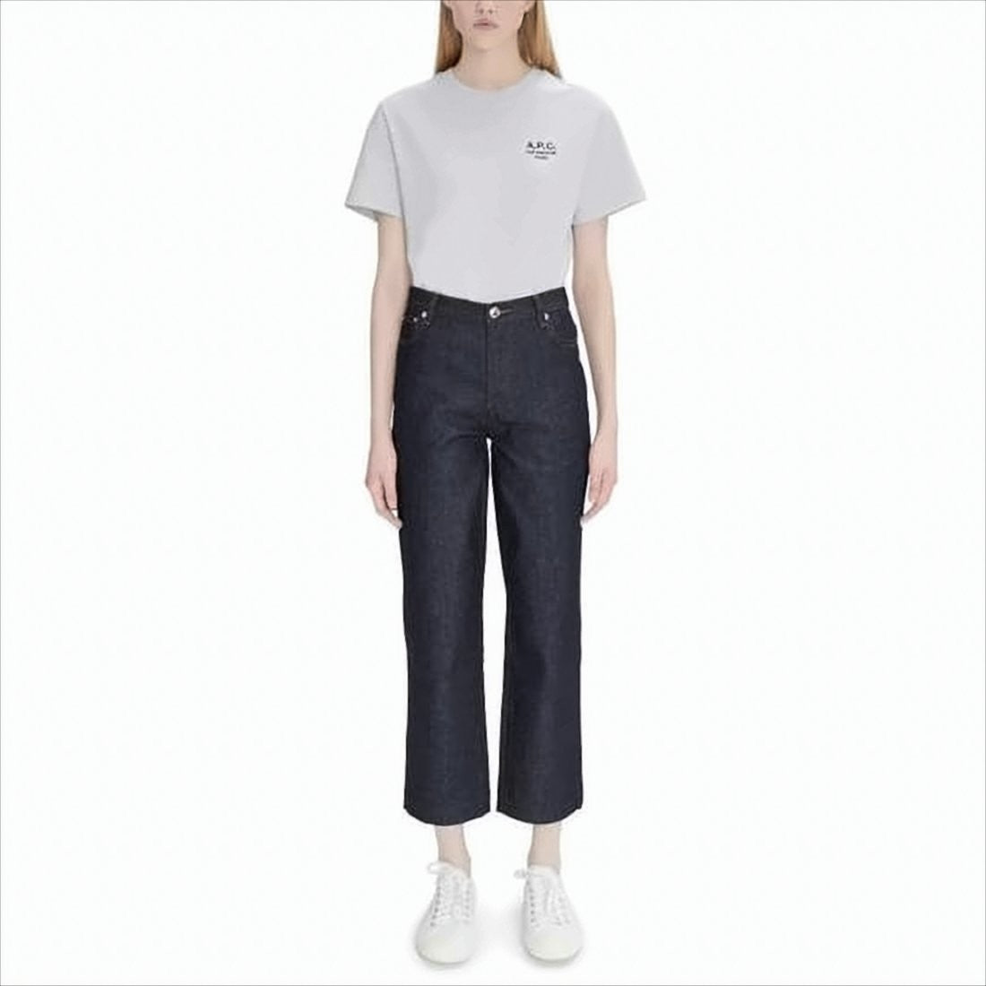 A.P.C. High-Waisted Straight-Leg Denim Pants