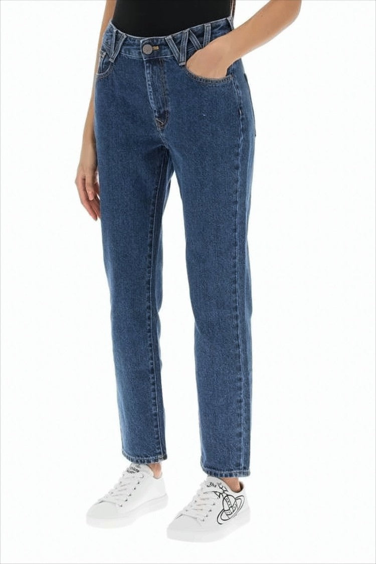 Vivienne Westwood Straight-Leg Denim Pants With Blue Wash