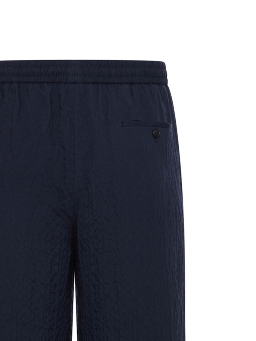 Giorgio Armani Wide-Leg Trousers With Textured Fabric