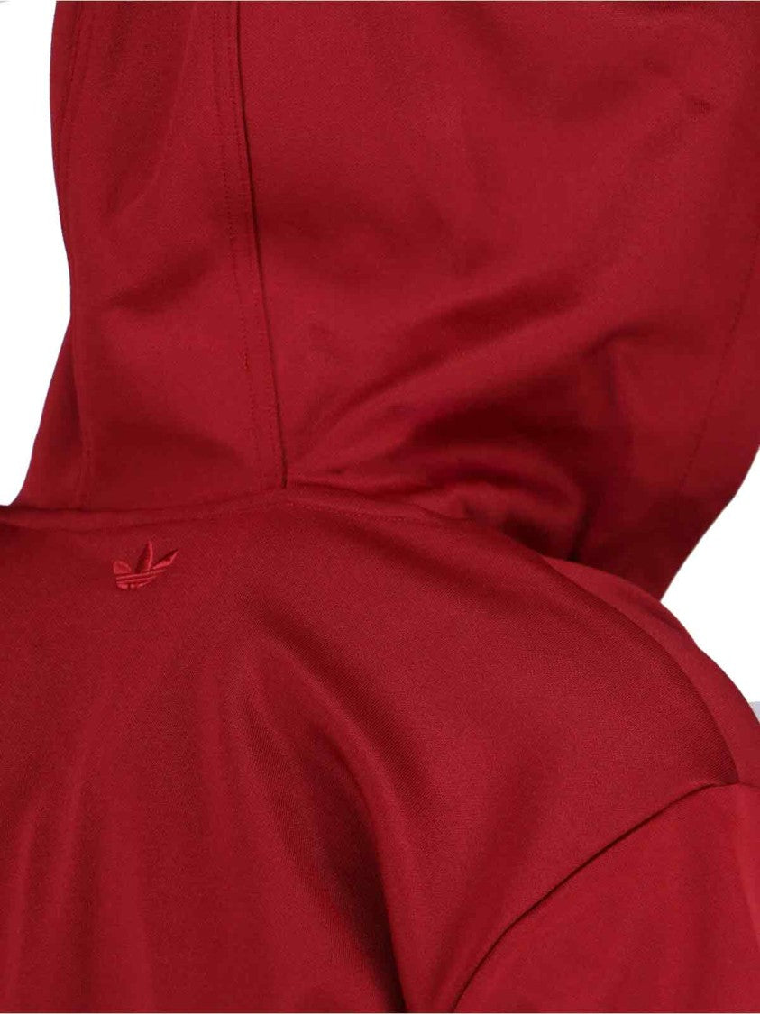 Adidas X Wales Bonner Bordeaux Cotton Blend Zip-Up Hoodie