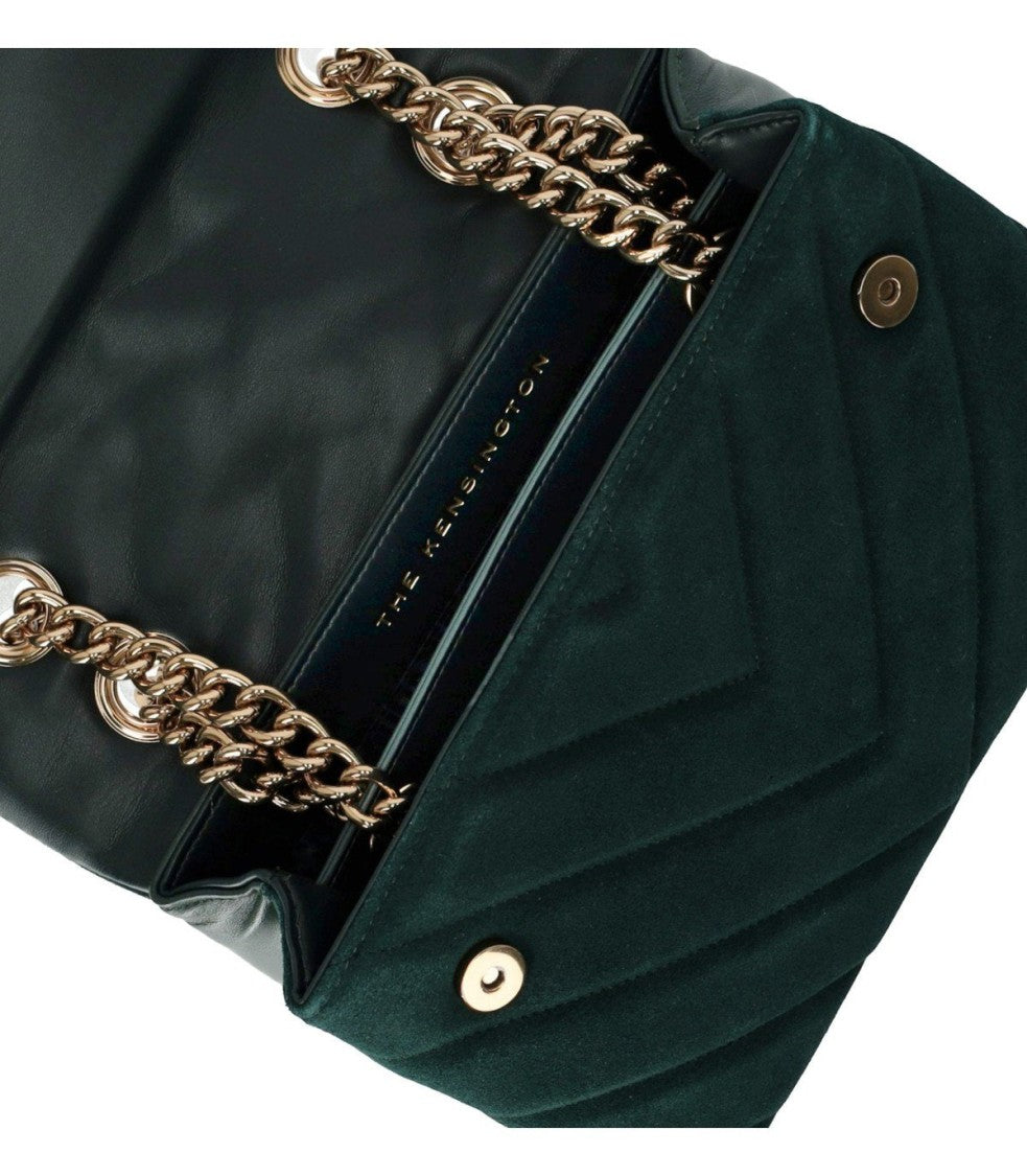 Kurt Geiger Kensington Large Green Shoulder Bag