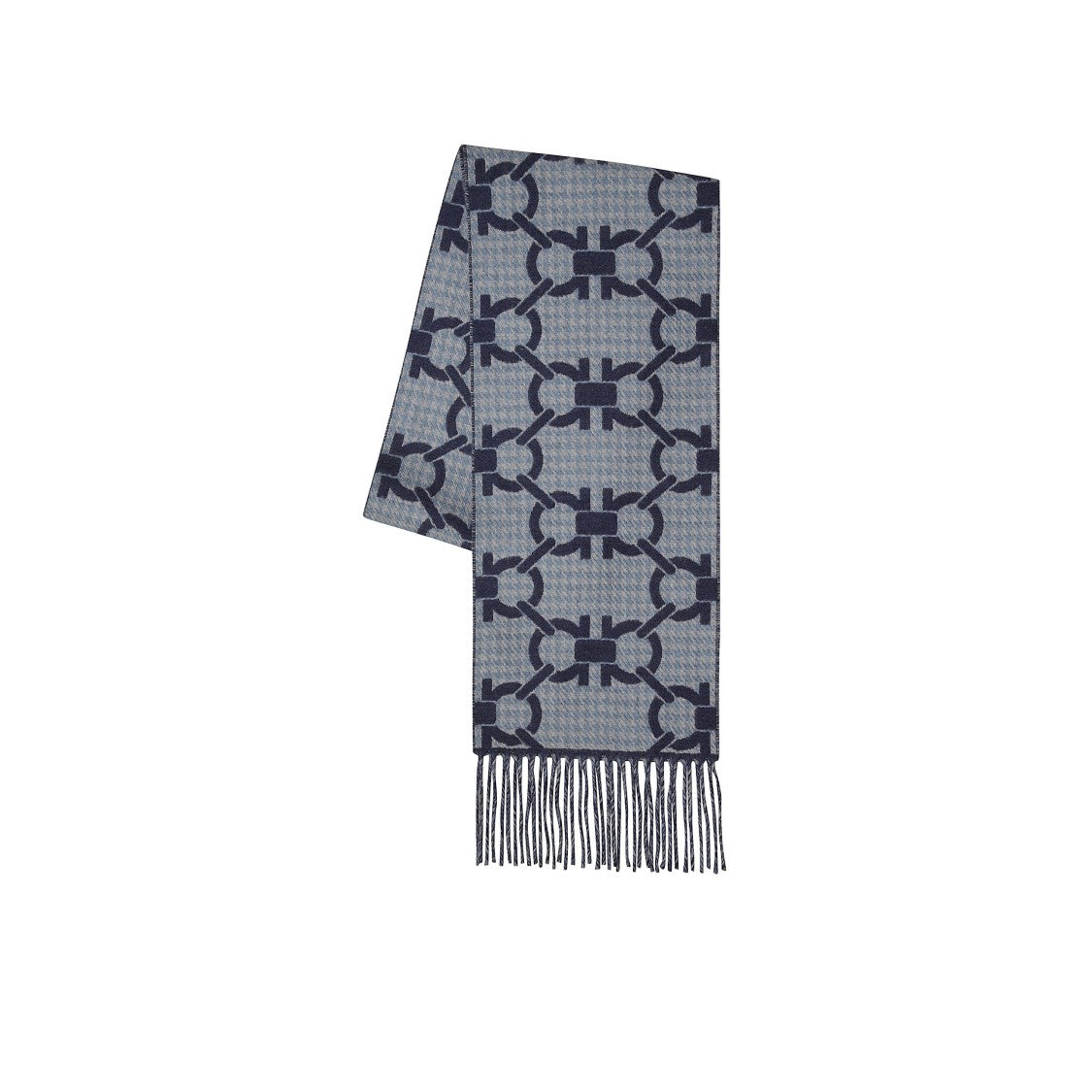 Ferragamo Jacquard Pattern Wool Scarf