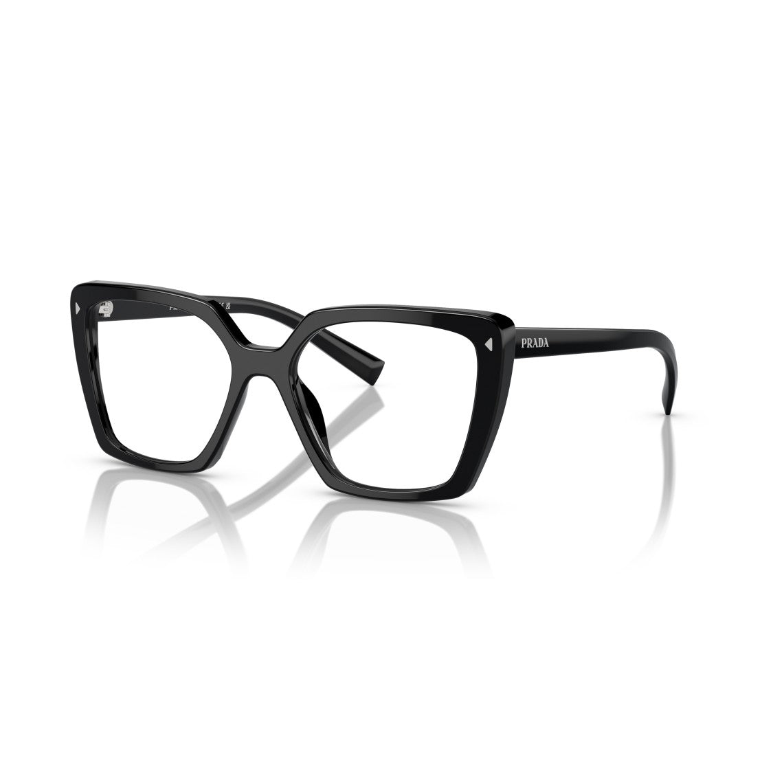 Prada 0Pr 16Zv Bold Oversized Square Frame Eyeglasses