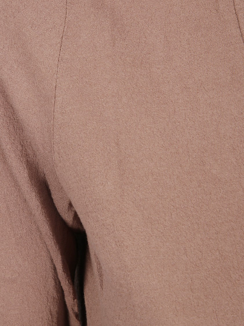 James Perse Long-Sleeved Deep V-Neck Top In Lightweight Cotton