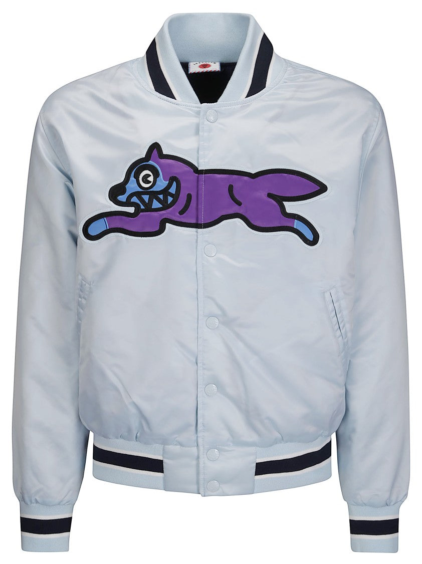 Icecream Dog Satin Running Bomber Jacket