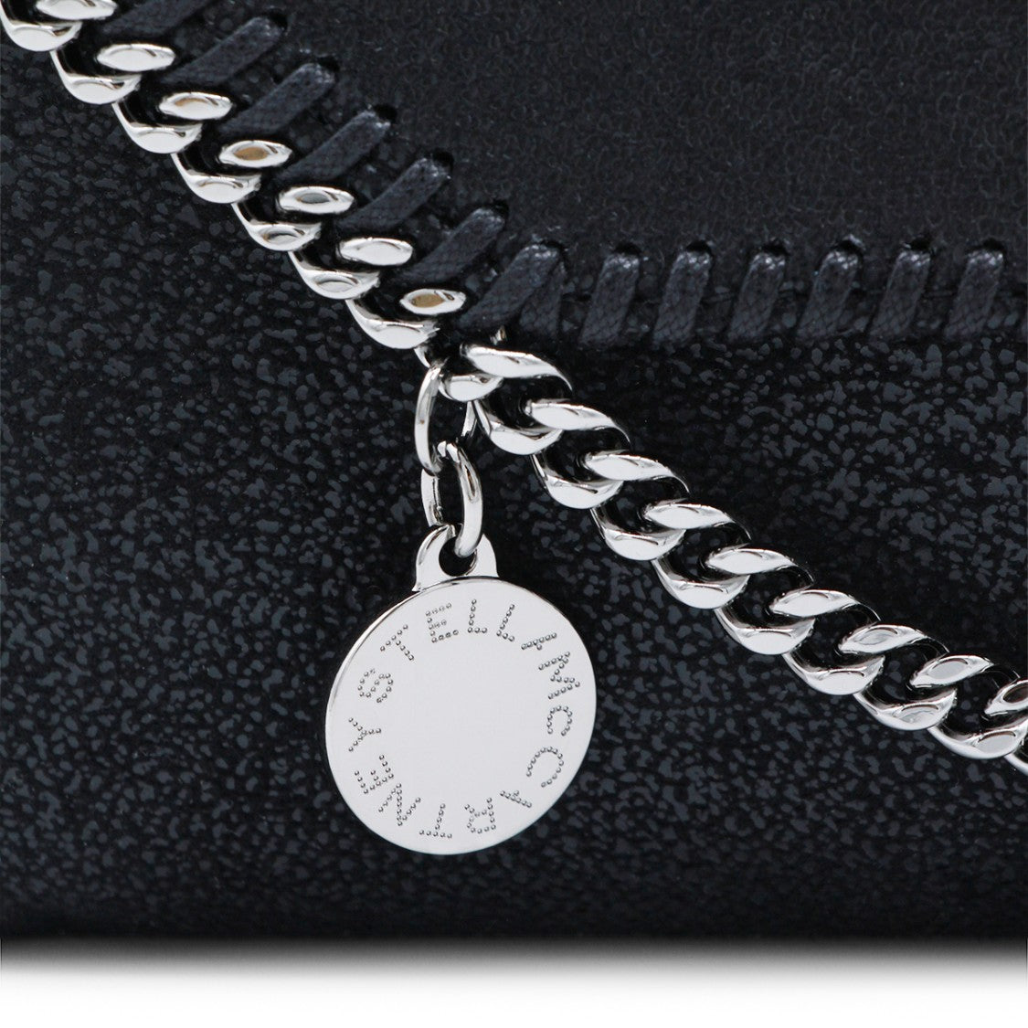 Stella Mccartney Black Faux Leather Continental Wallet Crossbody Bag