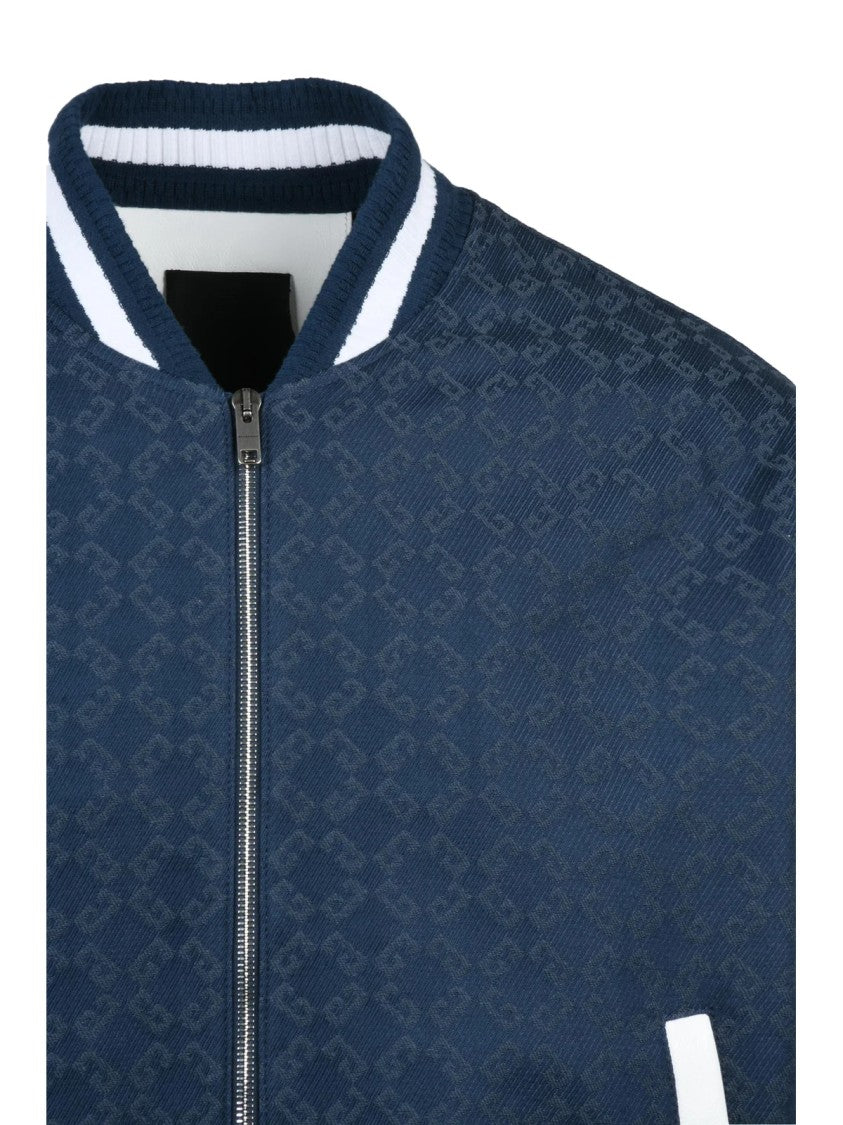 Givenchy College Jacket With Two-Tone Design And Zip Closure