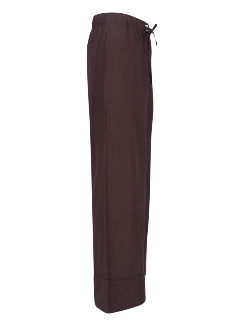 Entire Studios Brown Lounge Wide-Leg Cotton Pants