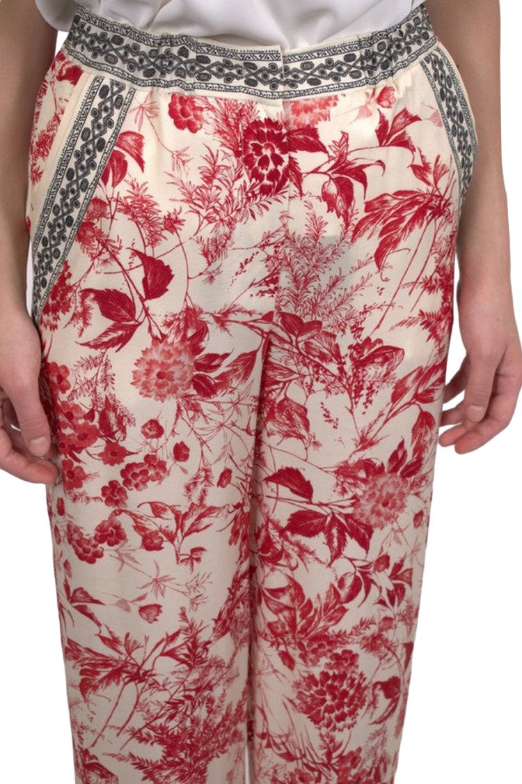 Simona Corsellini Multicolor Cotton-Blend Straight-Leg Pants
