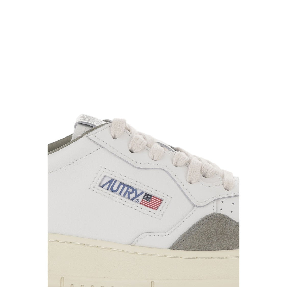 Autry Medalist Low Leather Sneakers With Smooth And Suede Paneling
