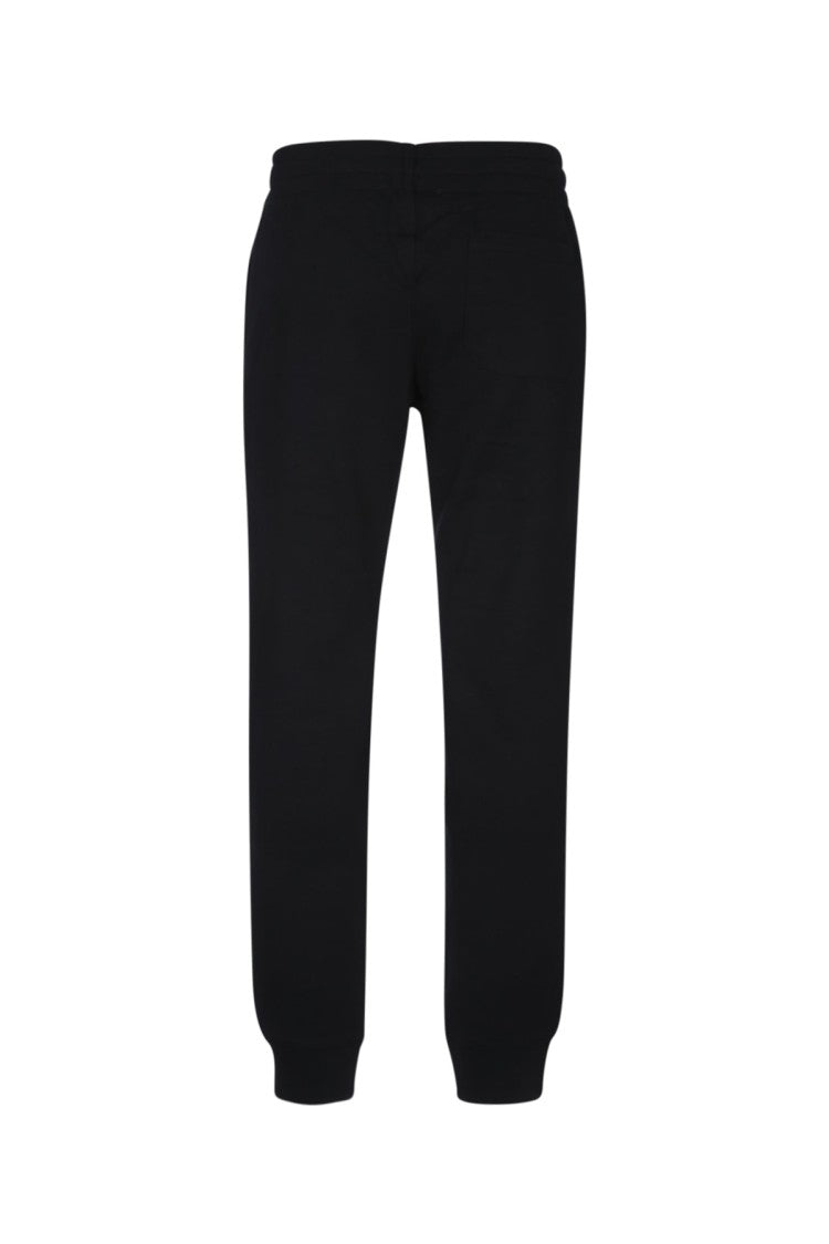 Moschino Relaxed Fit Black Pants With Tapered Leg