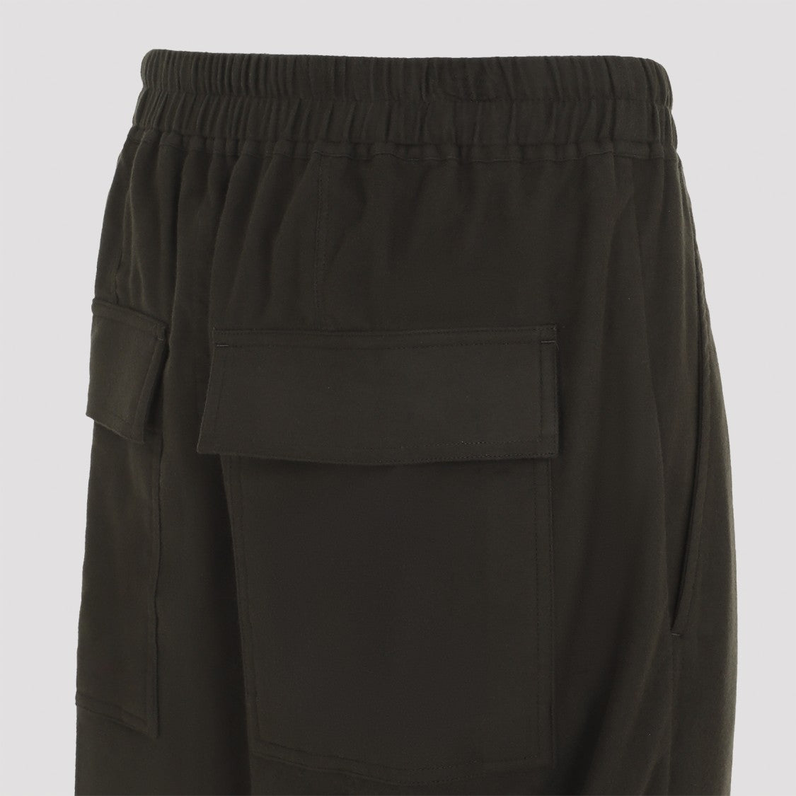 Rick Owens Forest Green Cotton Drawstring Long Pants