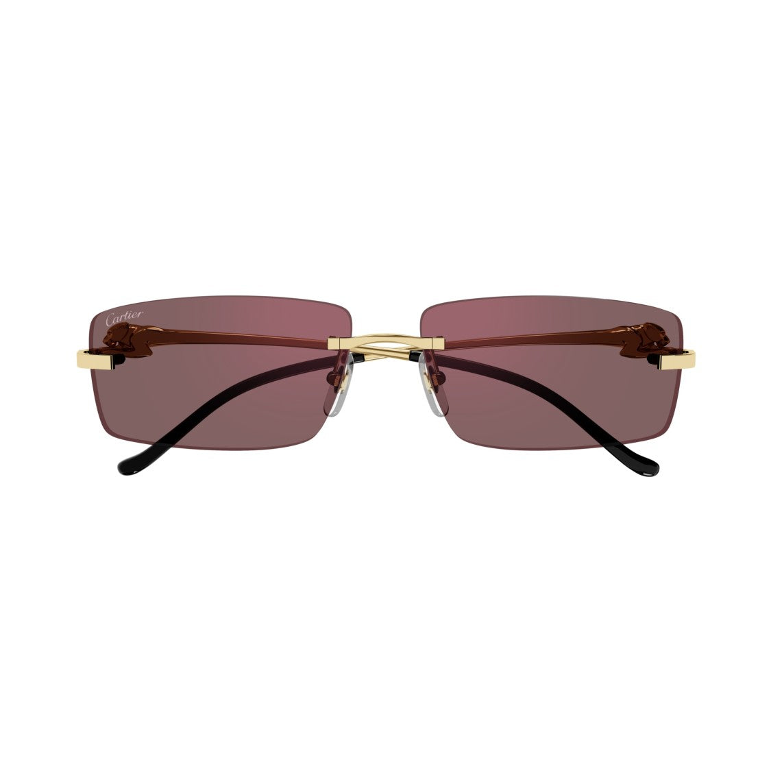 Cartier Ct0430s Rimless Rectangular Sunglasses